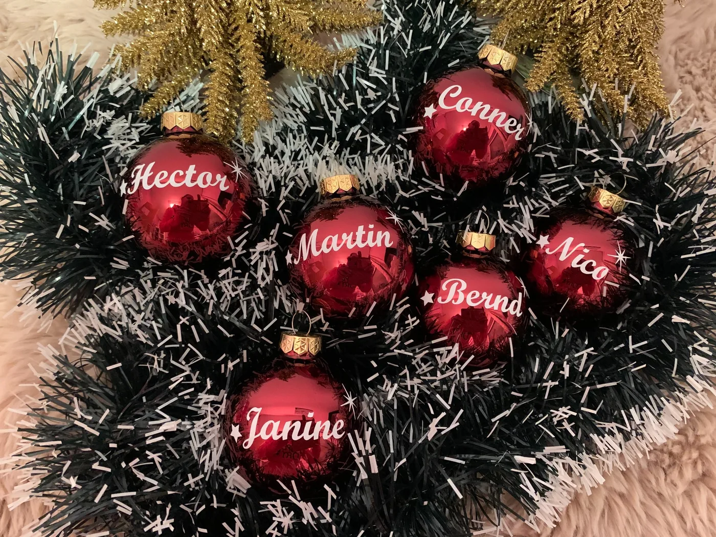 Personalisierte Weihnachtskugeln